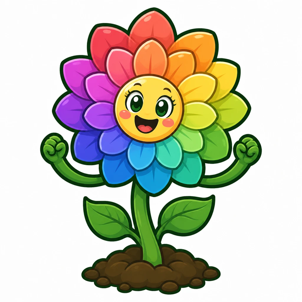 A magical colour-changing pH flower