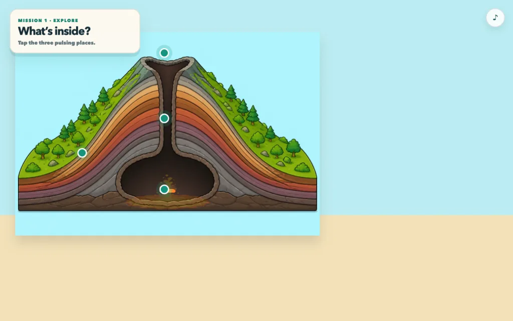 Volcano Inside gameplay